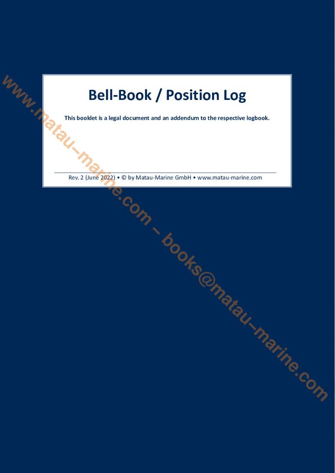 1003 Matau-Marine - Bell Book