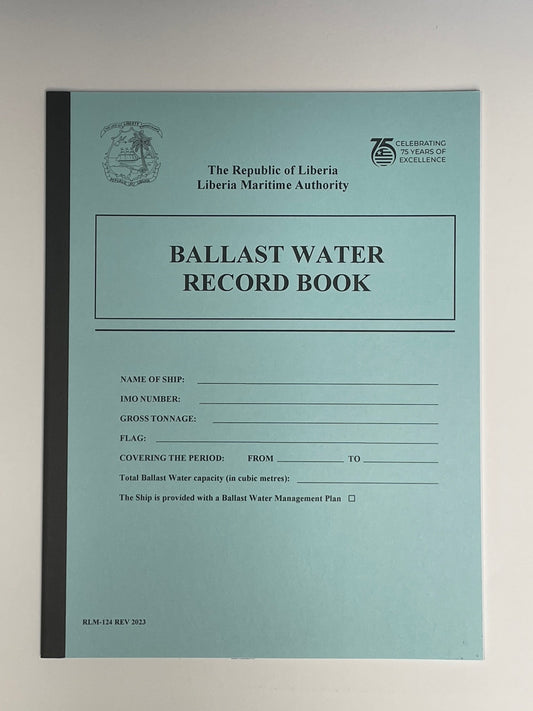 Liberian Logbooks - Ballast Water Record Book (RLM 124)