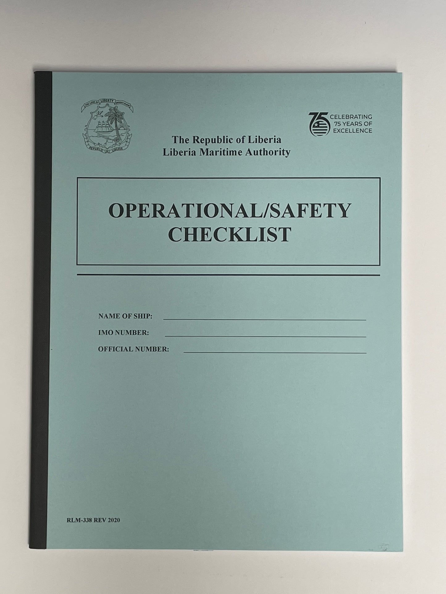 Liberian Logbook - Operational Safety Checklist (RLM- 338)