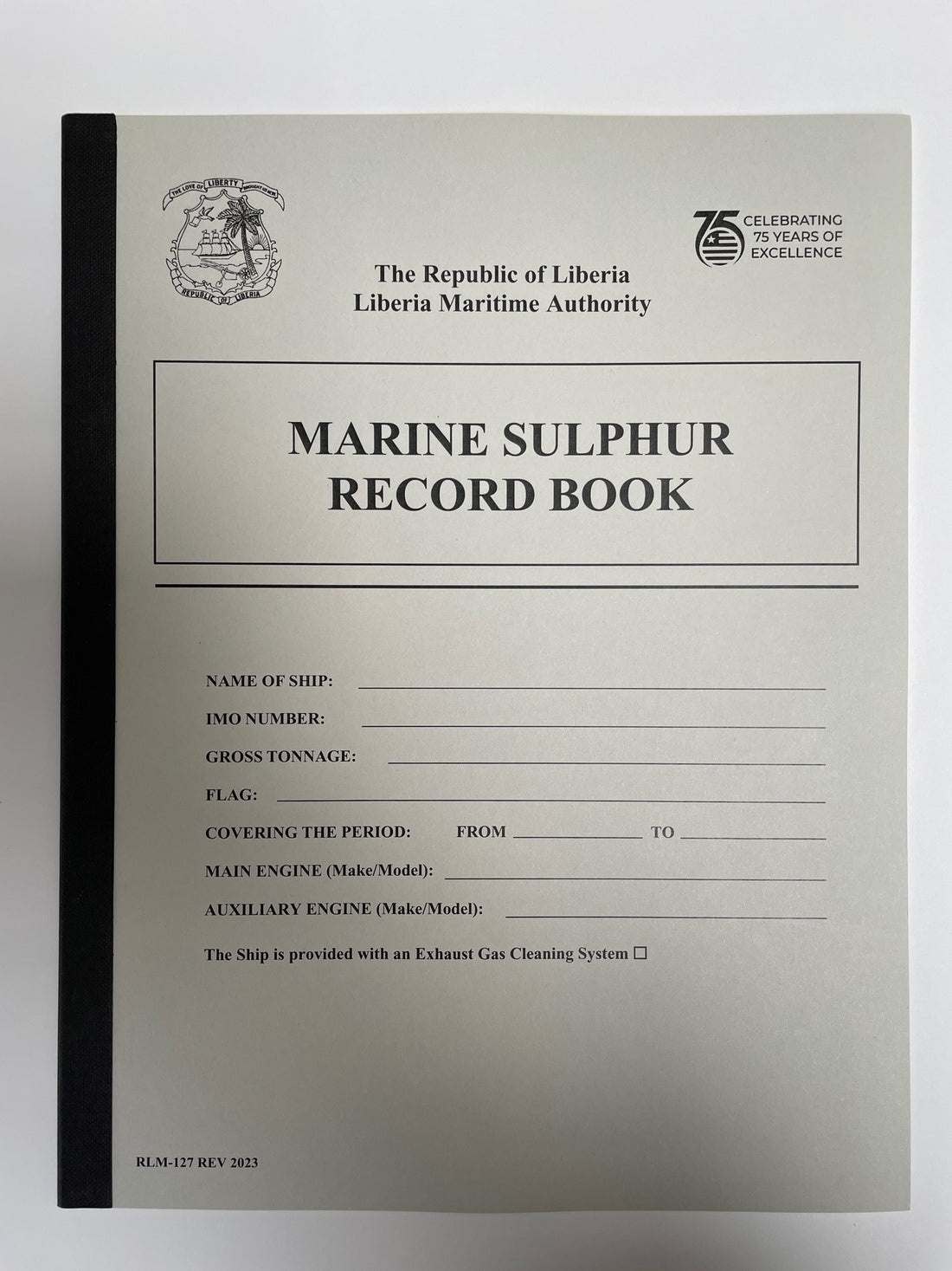 Liberia - Marine Sulphur Recrd Book (RLM-127) – Matau-Marine GmbH